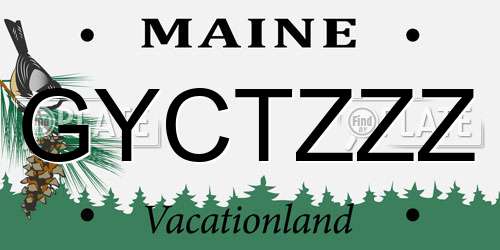 GYCTZZZ Maine License Plate