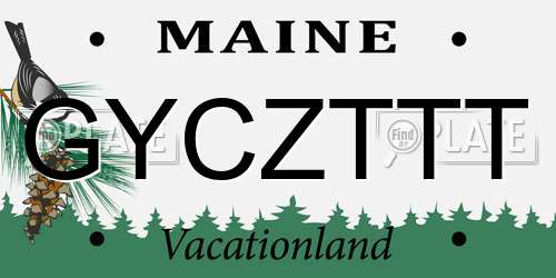 GYCZTTT Maine License Plate