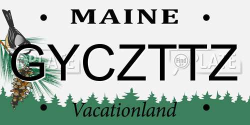 GYCZTTZ Maine License Plate