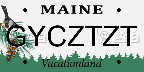 GYCZTZT Maine License Plate