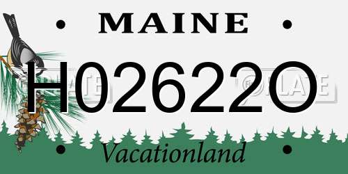 H02622O Maine License Plate
