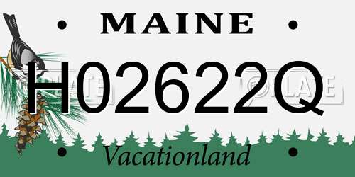 H02622Q Maine License Plate
