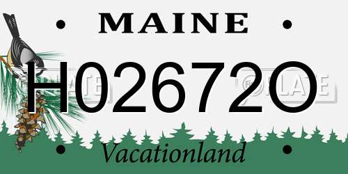 H02672O Maine License Plate