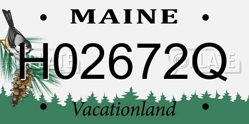 H02672Q Maine License Plate
