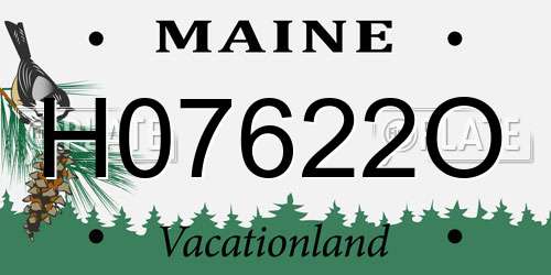 H07622O Maine License Plate