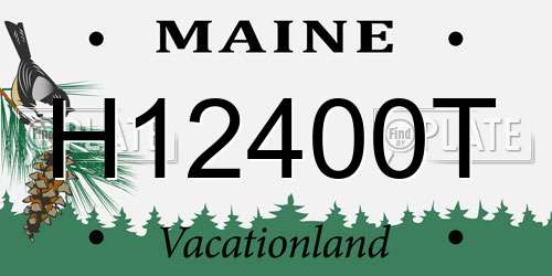 H12400T Maine License Plate