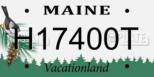 H17400T Maine License Plate