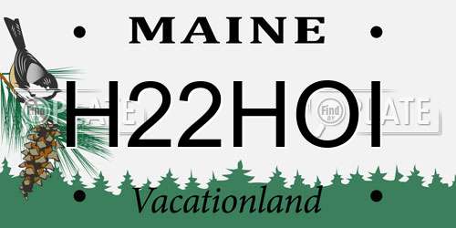 H22HOI Maine License Plate