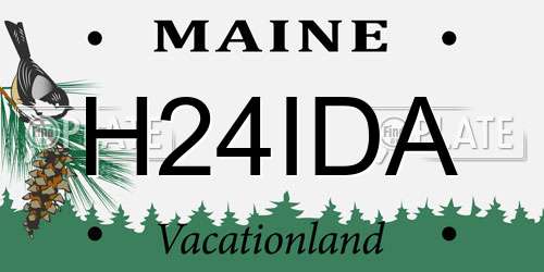 H24IDA Maine License Plate