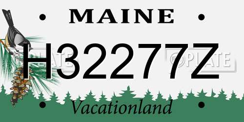 H32277Z Maine License Plate