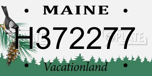H372277 Maine License Plate