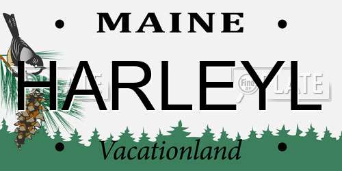 HARLEYL Maine License Plate