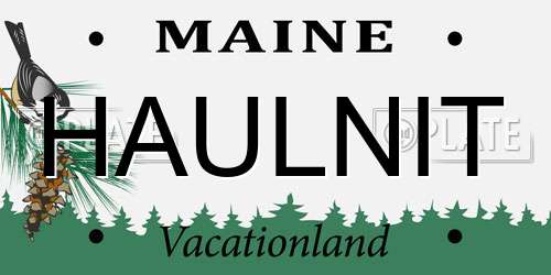 HAULNIT Maine License Plate