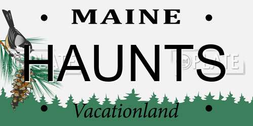 HAUNTS Maine License Plate