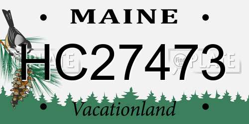 HC27473 Maine License Plate