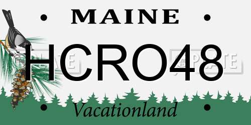 HCRO48 Maine License Plate