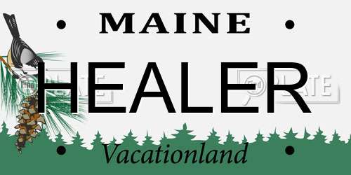 HEALER Maine License Plate