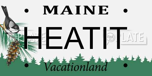 HEATIT Maine License Plate