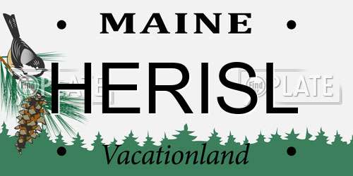 HERISL Maine License Plate
