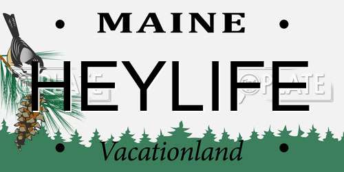 HEYLIFE Maine License Plate