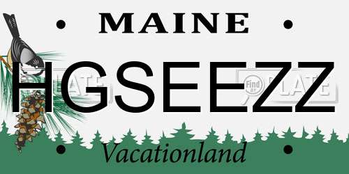 HGSEEZZ Maine License Plate