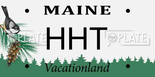 HHT Maine License Plate