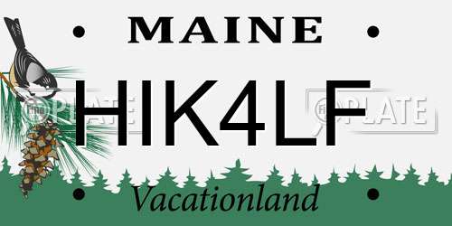 HIK4LF Maine License Plate