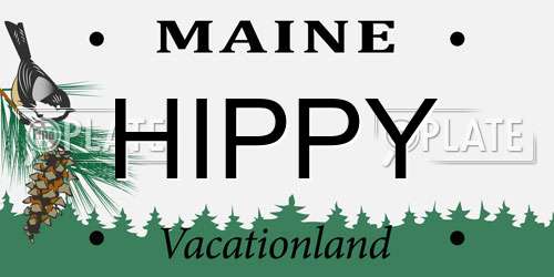 HIPPY Maine License Plate