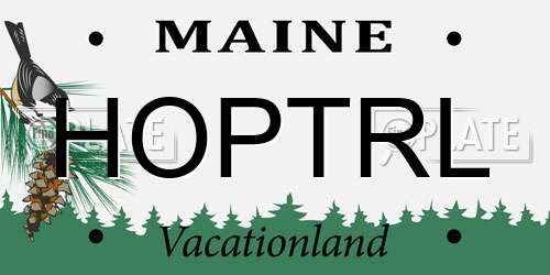 HOPTRL Maine License Plate