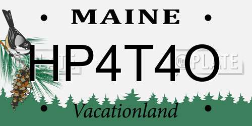 HP4T4O Maine License Plate