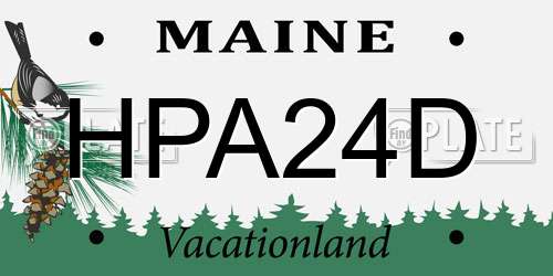 HPA24D Maine License Plate