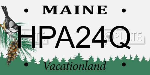 HPA24Q Maine License Plate