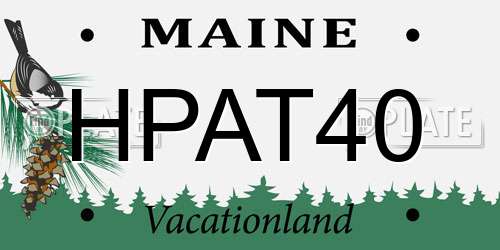 HPAT40 Maine License Plate