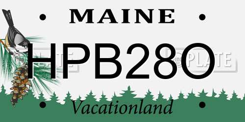 HPB28O Maine License Plate