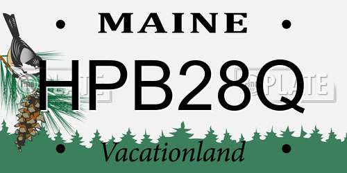 HPB28Q Maine License Plate
