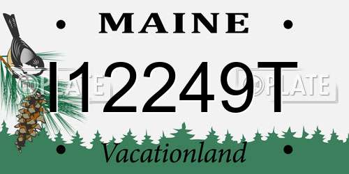 I12249T Maine License Plate