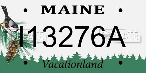 I13276A Maine License Plate