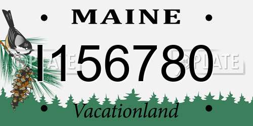 I156780 Maine License Plate