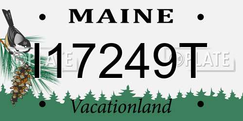 I17249T Maine License Plate
