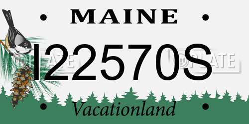 I22570S Maine License Plate