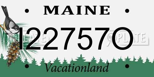 I22757O Maine License Plate
