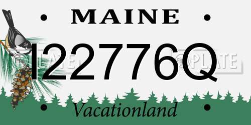 I22776Q Maine License Plate