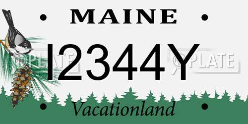 I2344Y Maine License Plate