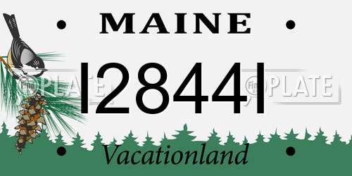 I2844I Maine License Plate