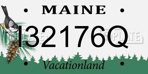 I32176Q Maine License Plate