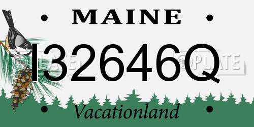 I32646Q Maine License Plate