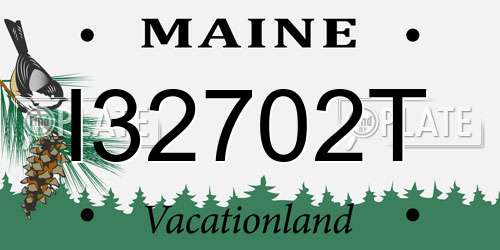 I32702T Maine License Plate