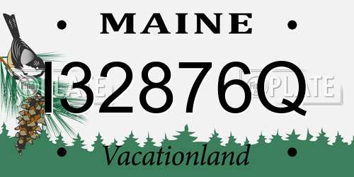 I32876Q Maine License Plate