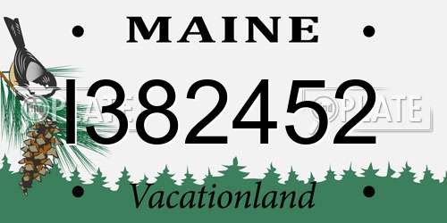 I382452 Maine License Plate
