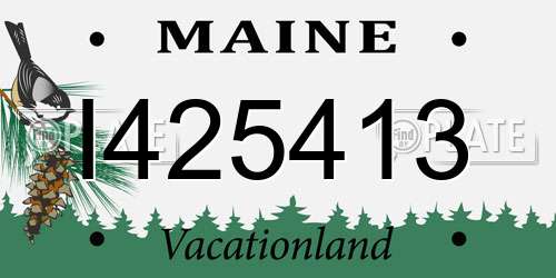 I425413 Maine License Plate